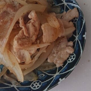 ほんだし梅酢で豚肉炒め